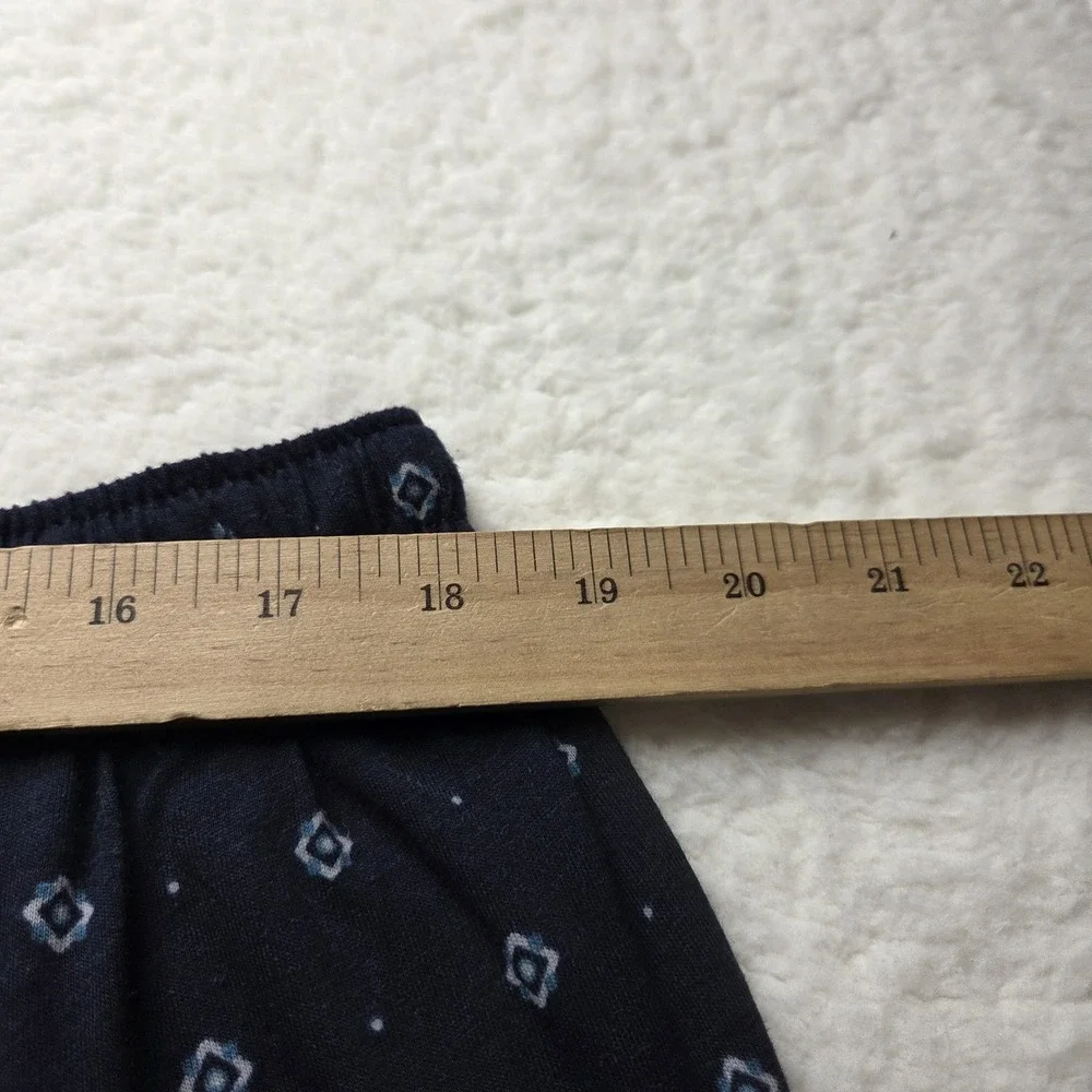 Stafford Mens XL Sleep Pants Navy Neat Geometric Classic Fit Pajama Bottoms NEW